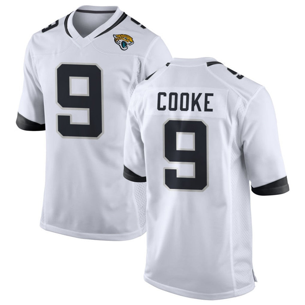 Odoa J.Jaguars #9 Logan Cooke Player White Home Game Stitched Jerseys