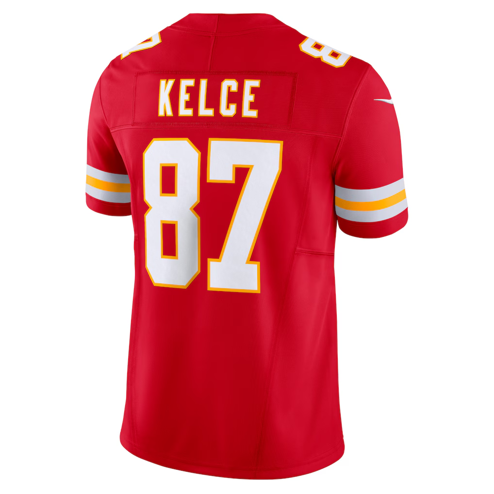 Odoa KC.Chiefs #87 Travis Kelce Red Vapor F.U.S.E. Limited Stitched Jerseys