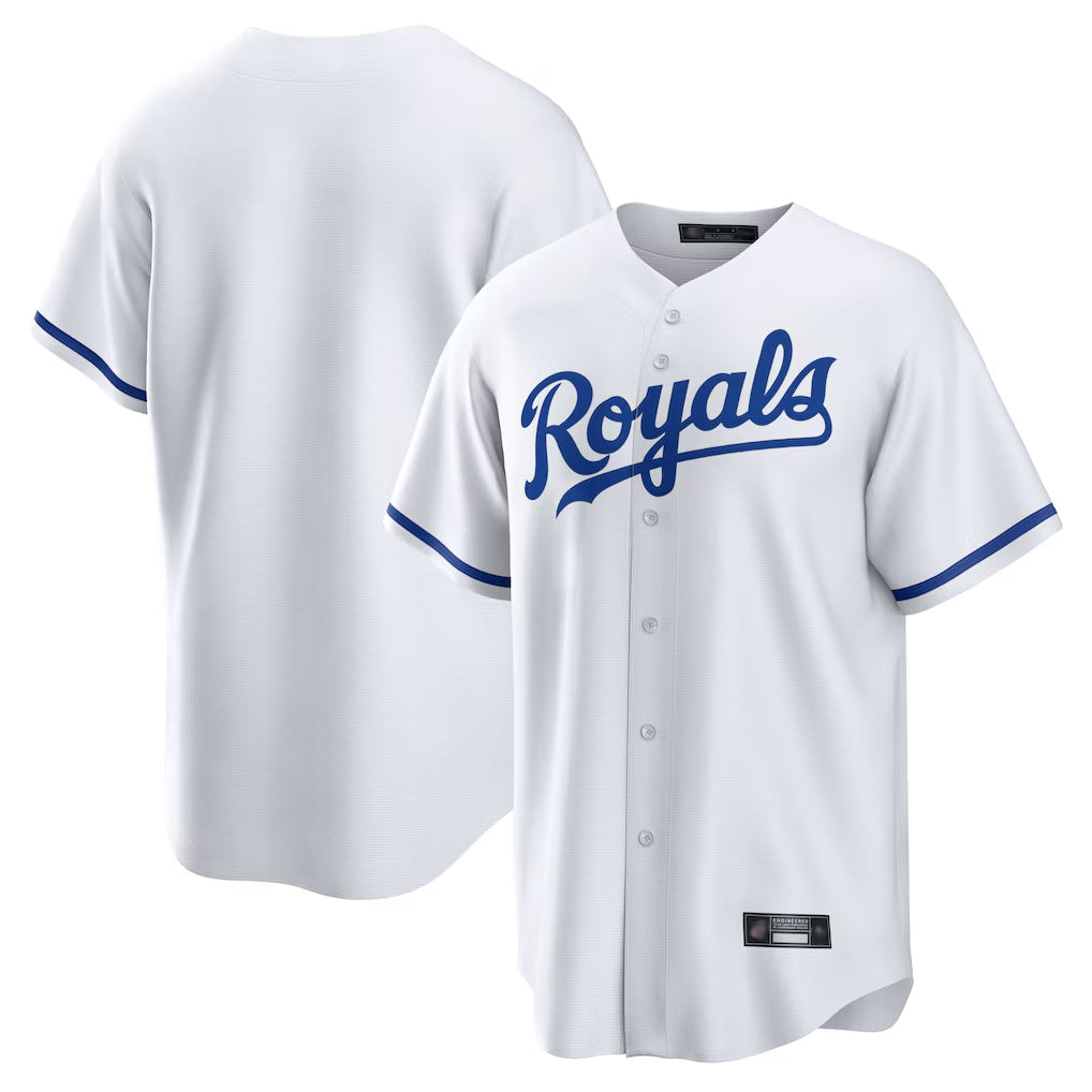 Odoa KC.Royals Player White Home Game Blank Player Stitched Jerseys