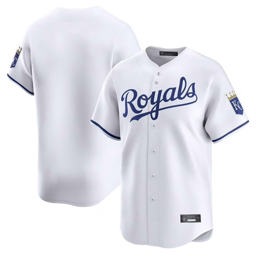 Odoa KC.Royals White Alt Limited Home Blank Player Stitched Jerseys