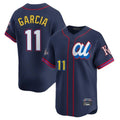 Odoa KC.Royals #11 Maikel Garcia Player Navy Limited American League All-Star Edition Stitched Jerseys