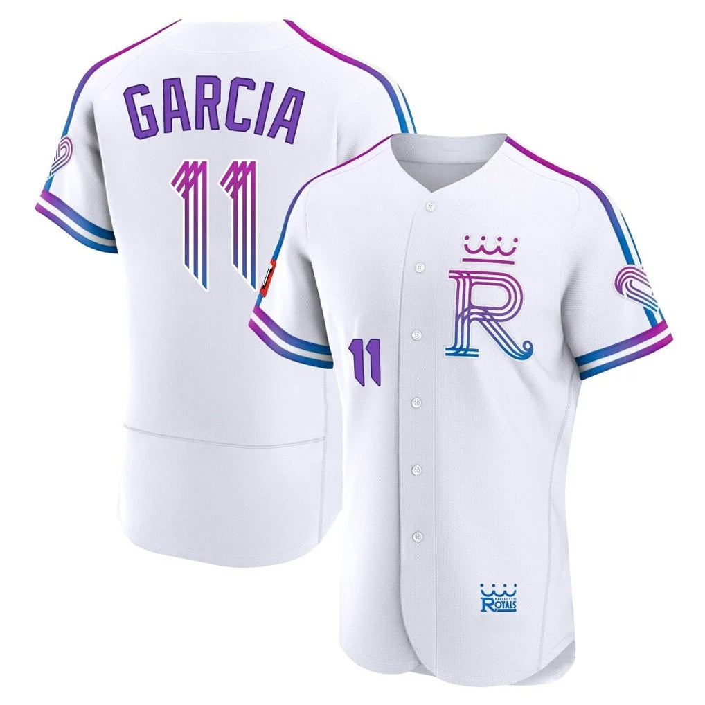 Odoa KC.Royals #11 Maikel Garcia Player White 2026 City Connect Limited Elite Home Stitched Jerseys