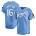 Odoa KC.Royals #16 Bo Jackson Player Light Blue Alt Limited Home Stitched Jerseys