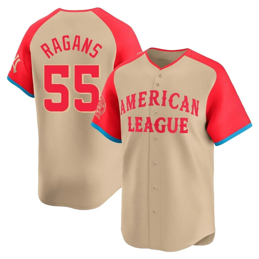 Odoa KC.Royals #55 Cole Ragans Player Cream American League All-Star Game Limited Home Stitched Jerseys