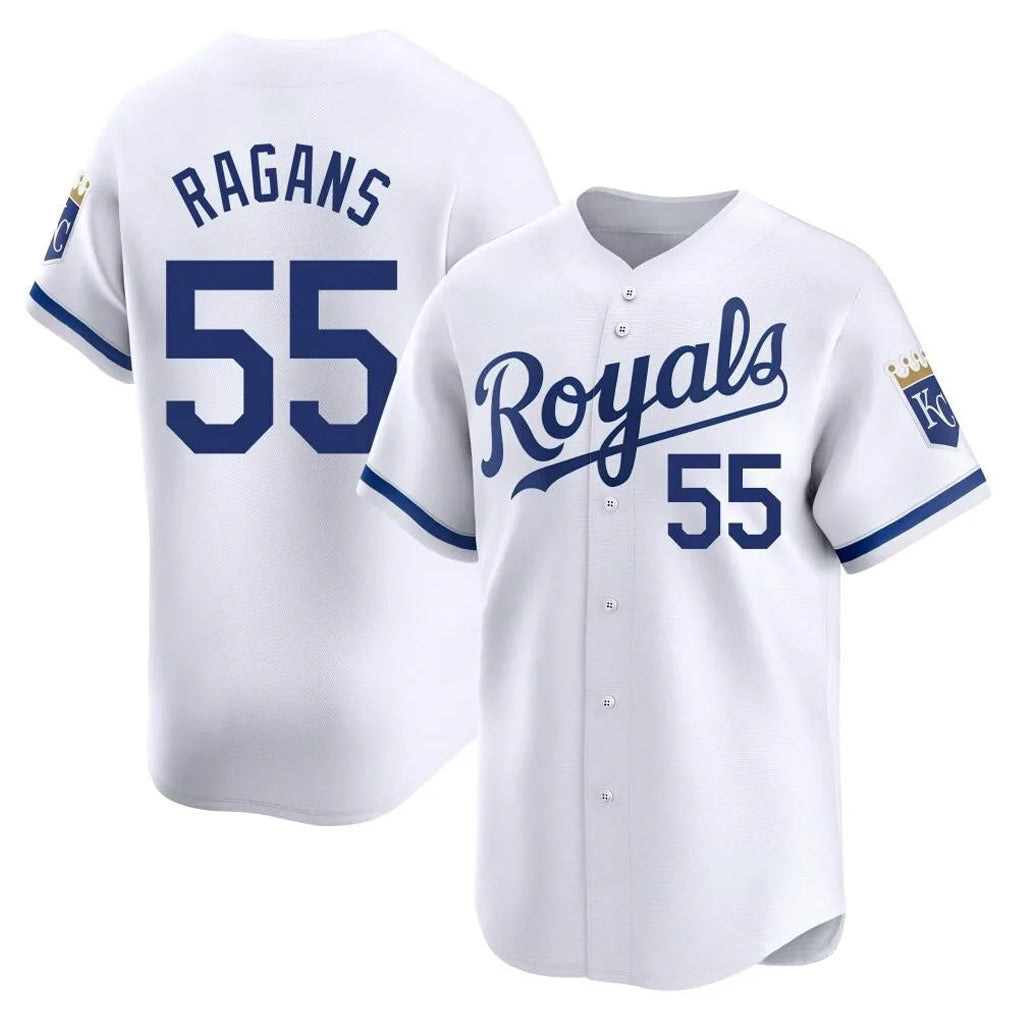 Odoa KC.Royals #55 Cole Ragans Player White Alt Limited Home Stitched Jerseys
