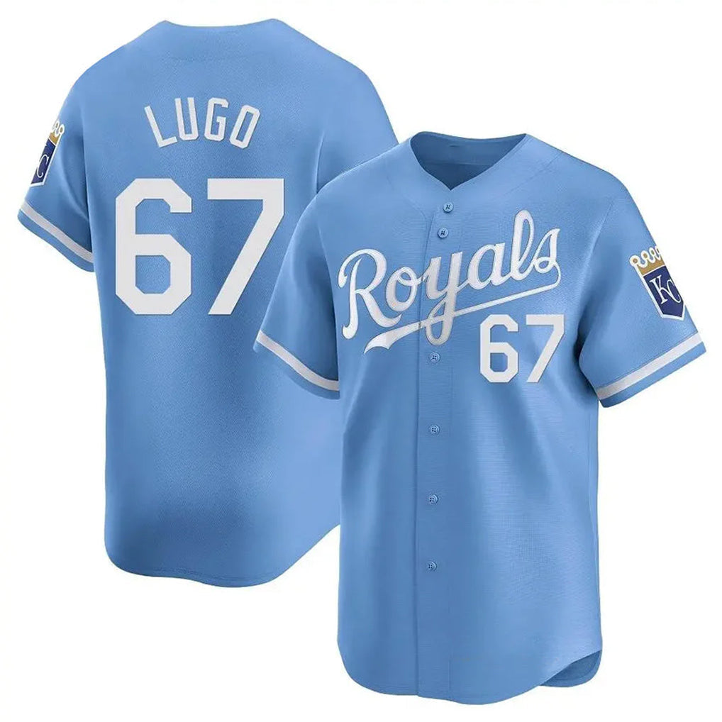 Odoa KC.Royals #67 Seth Lugo Player Light Blue Alt Limited Home Stitched Jerseys