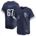 Odoa KC.Royals #67 Seth Lugo Player Navy City Connect Limited Home Stitched Jerseys