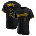 Odoa KC.Royals #6 Jonathan India Player Black Snake Skin City Limited Elite Stitched Jerseys