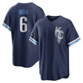 Odoa KC.Royals #6 Jonathan India Player Navy City Connect Home Game Stitched Jerseys