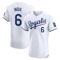 Odoa KC.Royals #6 Jonathan India Player White Alt Limited Elite Home Stitched Jerseys