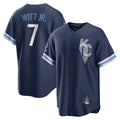 Odoa KC.Royals #7 Bobby Witt Jr. Player Navy City Connect Home Game Stitched Jerseys