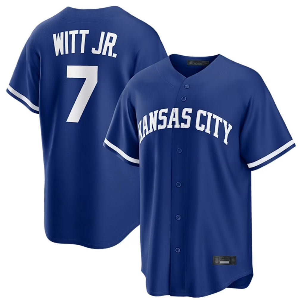 Odoa KC.Royals #7 Bobby Witt Jr. Player Royal Game Home Stitched Jerseys