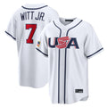 Odoa KC.Royals #7 Bobby Witt Jr. Player White USA 2026 World Classic Game Stitched Jerseys