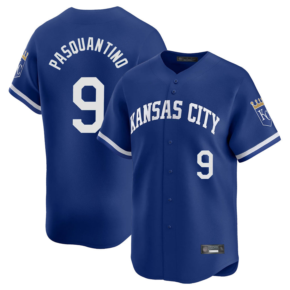 Odoa KC.Royals #9 Vinnie Pasquantino Player Royal City Connect Limited Home Game Stitched Jerseys