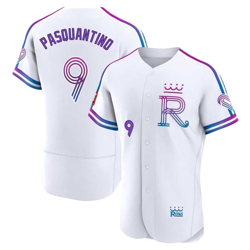 Odoa KC.Royals #9 Vinnie Pasquantino Player White 2026 City Connect Limited Elite Home Stitched Jerseys