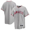 Odoa LA.Angels Gray Home Game Blank Player Stitched Jerseys
