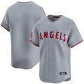 Odoa LA.Angels Gray Home Limited Blank Player Stitched Jerseys
