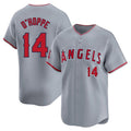 Odoa LA.Angels #14 Logan O'Hoppe Player Gray Home Limited Stitched Jerseys
