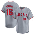 Odoa LA.Angels #16 Yusei Kikuchi Player Gray Home Limited Stitched Jerseys