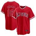 Odoa LA.Angels #16 Yusei Kikuchi Player Red Home Game Stitched Jerseys