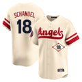 Odoa LA.Angels #18 Nolan Schanuel Player Cream City Connect Limited Home Stitched Jerseys