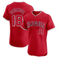 Odoa LA.Angels #18 Nolan Schanuel Player Red Home Limited Elite Stitched Jerseys