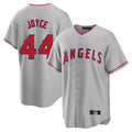 Odoa LA.Angels #44 Ben Joyce Player Gray Home Game Stitched Jerseys