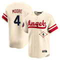 Odoa LA.Angels #4 Christian Moore Player Cream City Connect Limited Home Stitched Jerseys