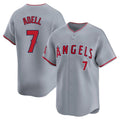 Odoa LA.Angels #7 Jo Adell Player Gray Home Limited Stitched Jerseys