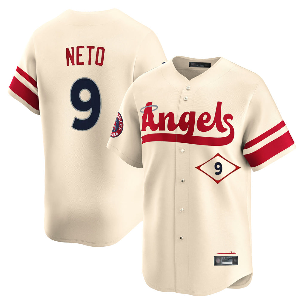 Odoa LA.Angels #9 Zach Neto Player Cream City Connect Limited Home Stitched Jerseys