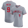 Odoa LA.Angels #9 Zach Neto Player Gray Home Limited Elite Stitched Jerseys