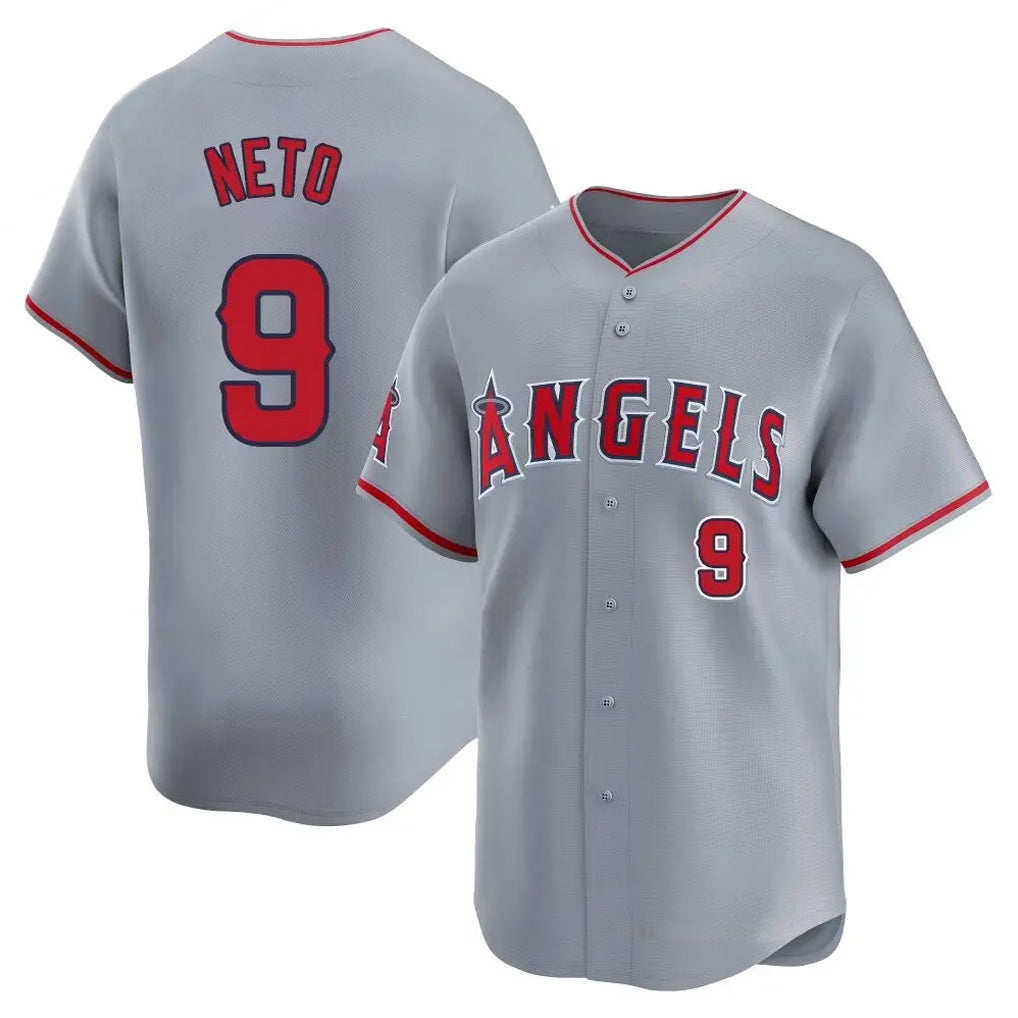 Odoa LA.Angels #9 Zach Neto Player Gray Home Limited Stitched Jerseys