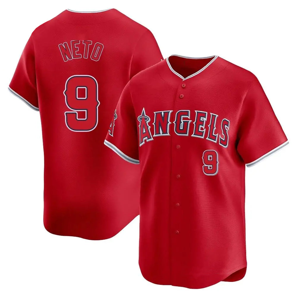 Odoa LA.Angels #9 Zach Neto Player Red Home Limited Stitched Jerseys