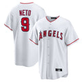 Odoa LA.Angels #9 Zach Neto Player White Home Game Stitched Jerseys