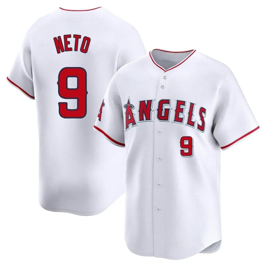 Odoa LA.Angels #9 Zach Neto Player White Limited Home Stitched Jerseys