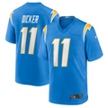 Odoa LA.Chargers #11 Cameron Dicker Powder Blue Game Jersey Stitched Jerseys