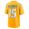 Odoa LA.Chargers #15 Ladd McConkey Player Gold Game Stitched Jerseys
