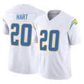 Odoa LA.Chargers #20 Cam Hart Player White Limited Vapor F.U.S.E. Home Game Stitched Jerseys