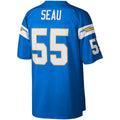 Odoa LA.Chargers #55 Junior Seau Mitchell & Ness Powder Blue Legacy Replica Stitched Jerseys