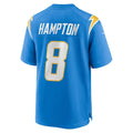 Odoa LA.Chargers #8 Omarion Hampton Powder Blue Team Game Stitched Jerseys