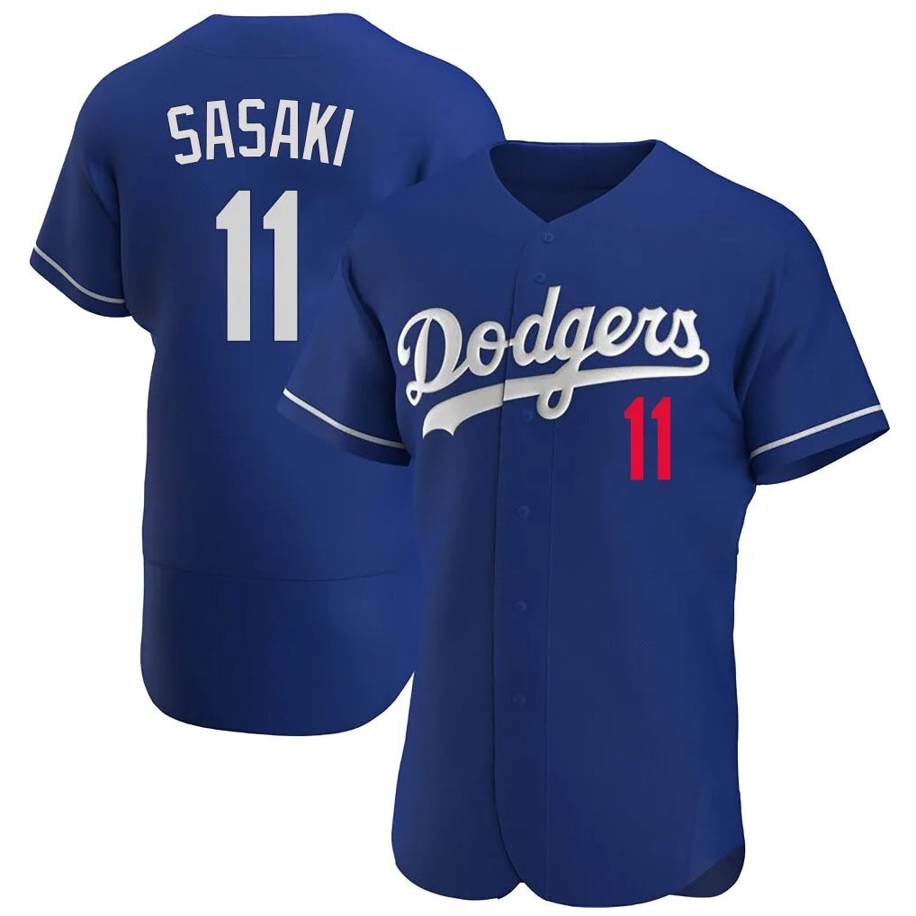 Odoa LA.Dodgers #11 Roki Sasaki Player Royal Limited Elite Home Stitched Jerseys