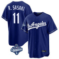Odoa LA.Dodgers #11 Roki Sasaki Player Royal World Series Meet Game Stitched Jerseys