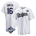Odoa LA.Dodgers #16 Will Smith Player Gold White World Series 2026 Collection Stadium Game Stitched Jerseys