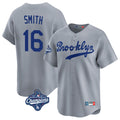 Odoa LA.Dodgers #16 Will Smith Player Gray World Series Meet Game Limited Home Stitched Jerseys