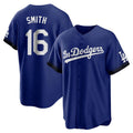 Odoa LA.Dodgers #16 Will Smith Player Royal City Connect Home Game Stitched Jerseys