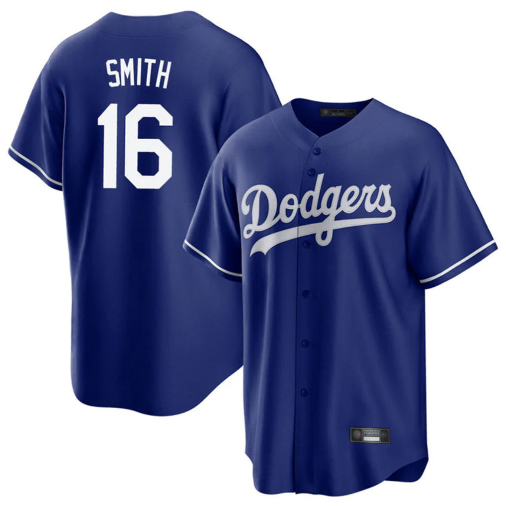 Odoa LA.Dodgers #16 Will Smith Player Royal Game Stitched Jerseys