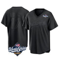 Odoa LA.Dodgers #17 Shohei Ohtani Player Black World Series Pitch Fashion T-shirt Stitched Jerseys