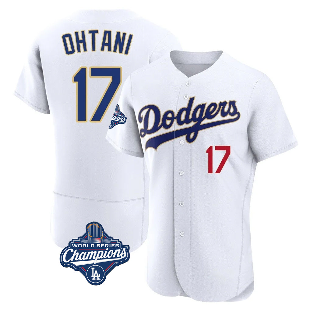 Odoa LA.Dodgers #17 Shohei Ohtani Player Gold White World Series Meet 2026 Collection Stadium Limited Elite Stitched Jerseys