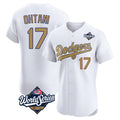 Odoa LA.Dodgers #17 Shohei Ohtani Player Gold World Series Limited Elite Home Stitched Jerseys