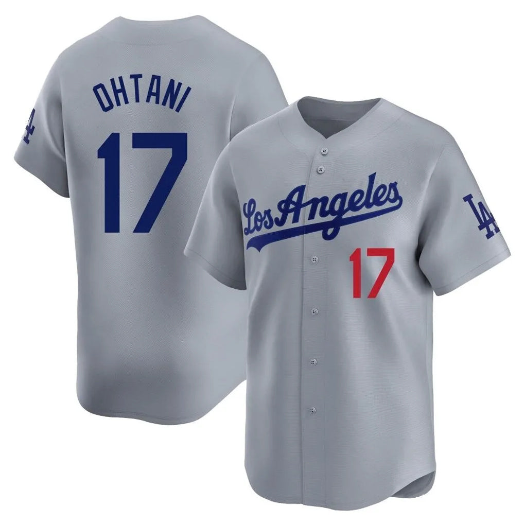 Odoa LA.Dodgers #17 Shohei Ohtani Player Gray Limited Home Stitched Jerseys